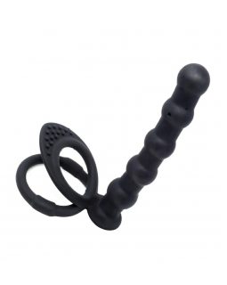 Двойное эрекционное кольцо с анальным фаллоимитатором 30088 Двойное эрекционное кольцо с анальным фаллоимитатором 30088