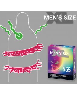 НАСАДКА СТИМУЛИРУЮЩАЯ с эластичными усиками и шариками XL MEN`S SIZE 555 НАСАДКА СТИМУЛИРУЮЩАЯ с эластичными усиками и шариками XL MEN`S SIZE 555