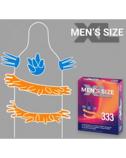 НАСАДКА СТИМУЛИРУЮЩАЯ с эластичными усиками и шариками XL MEN`S SIZE 333 НАСАДКА СТИМУЛИРУЮЩАЯ с эластичными усиками и шариками XL MEN`S SIZE 333