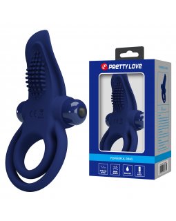 Двойное эрекционное кольцо с вибростимуляцией клитора BI-210203-3 Двойное эрекционное кольцо с вибростимуляцией клитора BI-210203-3