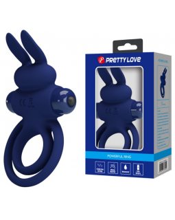 Двойное эрекционное кольцо с вибростимуляцией клитора зайчик BI-210206-3 Двойное эрекционное кольцо с вибростимуляцией клитора зайчик BI-210206-3