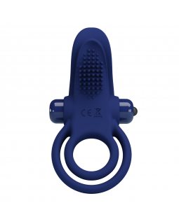 Двойное эрекционное кольцо с вибростимуляцией клитора BI-210203-3-foto2