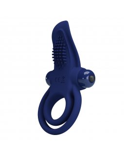 Двойное эрекционное кольцо с вибростимуляцией клитора BI-210203-3-foto3