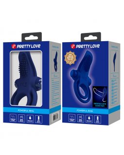 Двойное эрекционное кольцо с вибростимуляцией клитора BI-210203-3-foto9