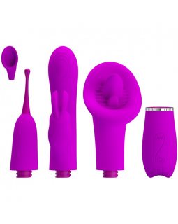 Вибратор с тремя насадками BI-014877Н-foto11