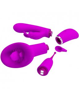 Вибратор с тремя насадками BI-014877Н-foto10