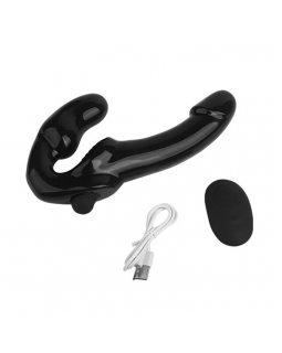 Безремневой страпон с вибропулей и пультом д/у-foto4