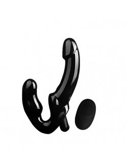 Безремневой страпон с вибропулей и пультом д/у Безремневой страпон с вибропулей и пультом д/у