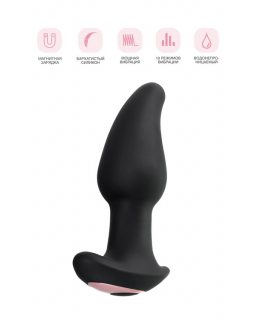 Анальная втулка Erotist Hurricane с эффектом римминга, силикон, черный, 14 см 541316-foto3