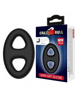 Силиконовое эрекционное кольцо Crazy Ball BI-210184